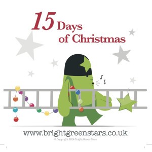 Bright Green Star Man